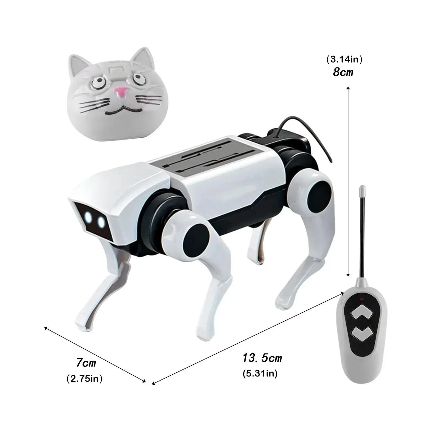 Rc Robot Children's Remote Control Mechanical Dog Toy Science Teaching Diy Assembling Model Electric Set Toys for Boys Kids Gift by All Mart Bristol Ltd