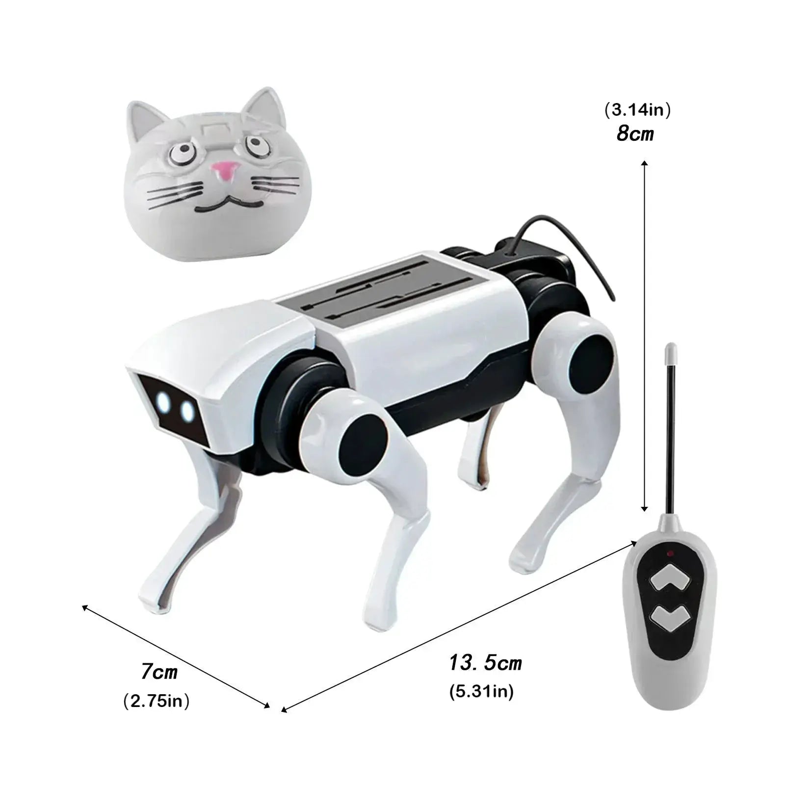 Rc Robot Children's Remote Control Mechanical Dog Toy Science Teaching Diy Assembling Model Electric Set Toys for Boys Kids Gift by All Mart Bristol Ltd