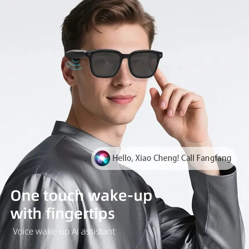 AI Smart Glasses 4K HD 800W Pixel Camera Video Outdoor Sport Sunglasses AI ChatGPT Translation Recording Bluetooth Call Glasses by All Mart Bristol Ltd