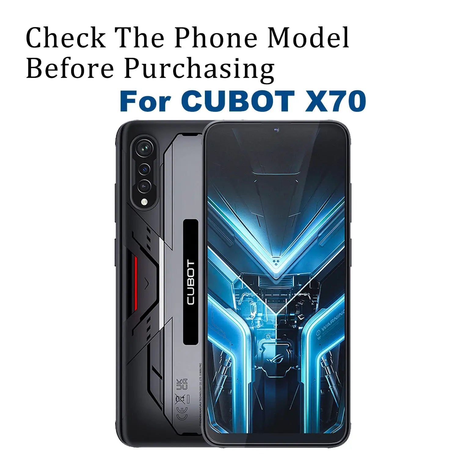For CUBOT X70 Screen Tempered Glass Protector Glass Film by All Mart Bristol Ltd