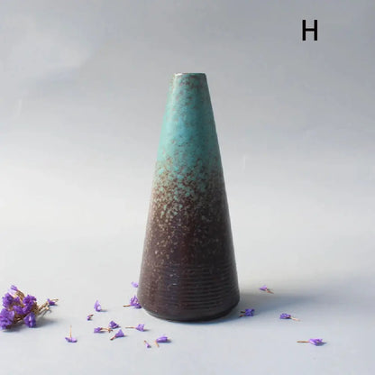 Ceramic Small flower Vase Home Decoration Crafts Tabletop Ornament Simplicity Japanese-style Decoration by All Mart Bristol Ltd