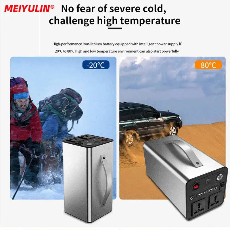 90000mAh Solar Generator LiFePO4 Power Supply Station 300W Portable Auxiliary Battery Power Bank USB C PD DC for Outdoor Camping by All Mart Bristol Ltd