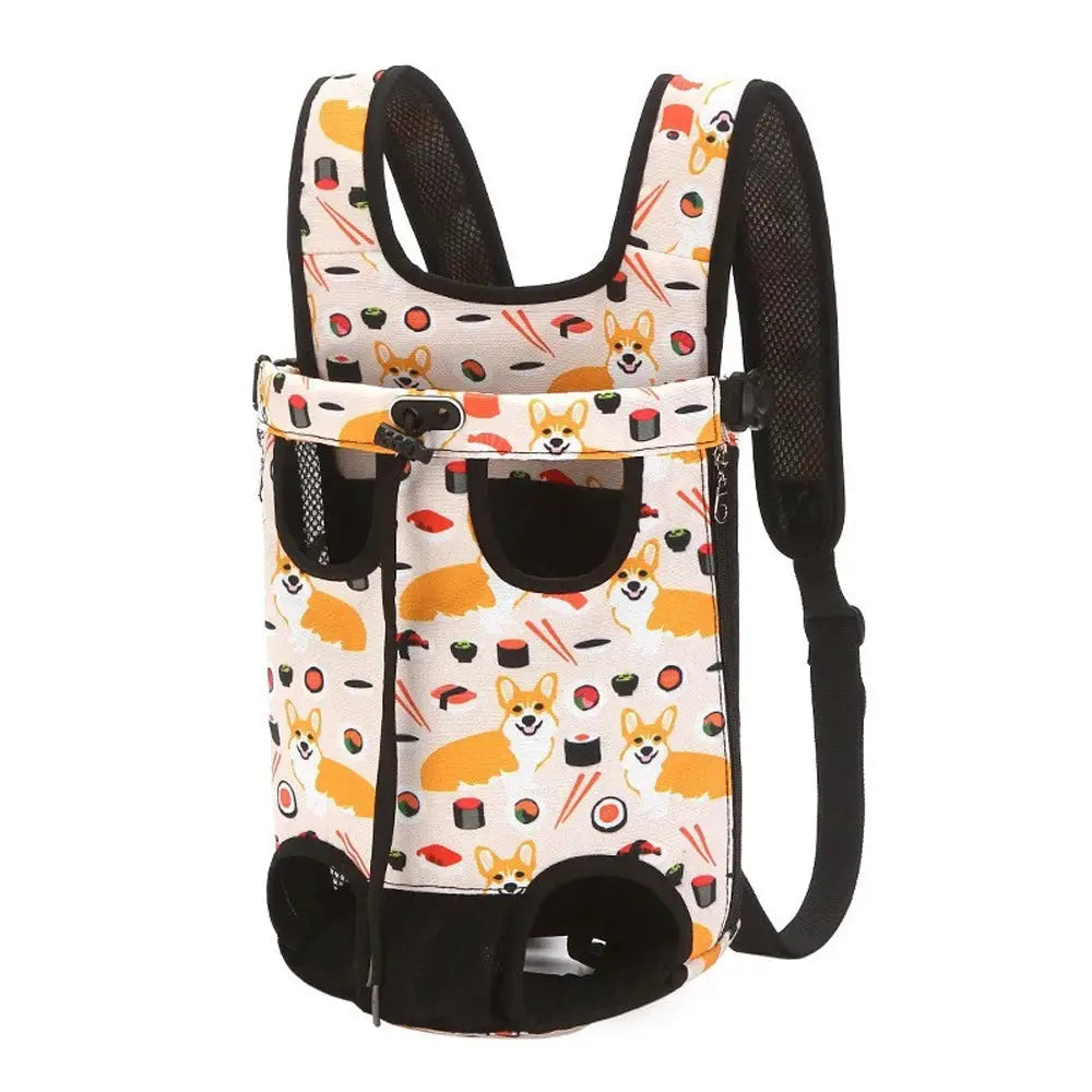 Adjustable Cat Carrier Bag Pet Double Shoulder Backpack Portable Bag Outdoor Travel Camping Hiking Cat Bag Dog Bag by All Mart Bristol Ltd