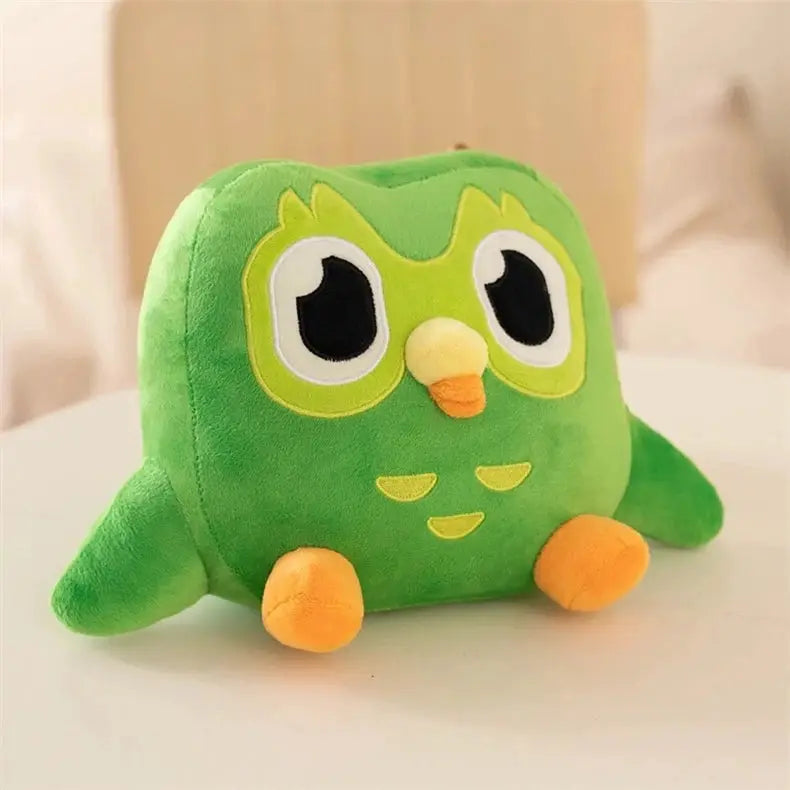 Green Duolingo Owl Plush Toy Duo Plushie Of Duo The Owl Cartoon Anime Owl Doll Soft Stuffed Animal Toy Children Birthday Gift by All Mart Bristol Ltd