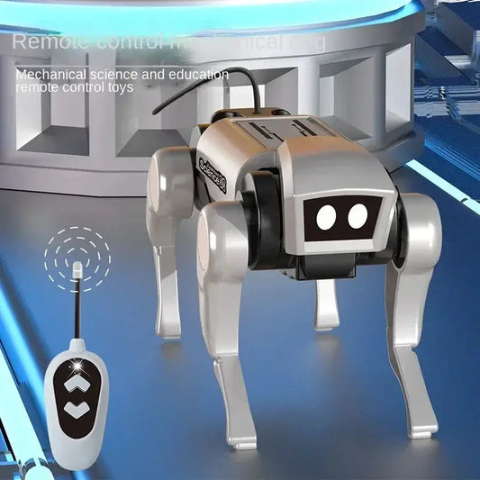 Rc Robot Children's Remote Control Mechanical Dog Toy Science Teaching Diy Assembling Model Electric Set Toys for Boys Kids Gift by All Mart Bristol Ltd