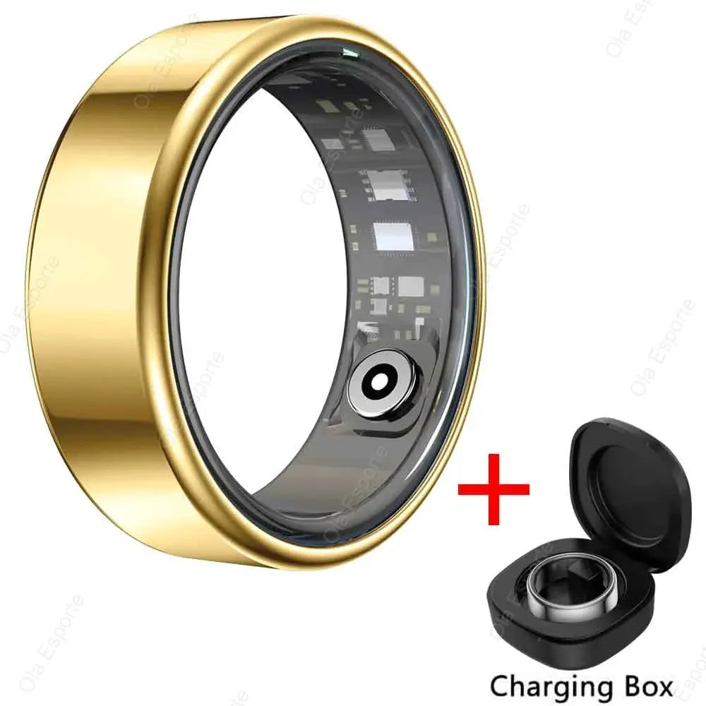 2026 New Smart Ring Men Women, Heart Rate Blood Oxygen and Sleep Monitor Smartring IP68 & 5ATM Waterproof, Multi-sport Mode Ring by All Mart Bristol Ltd