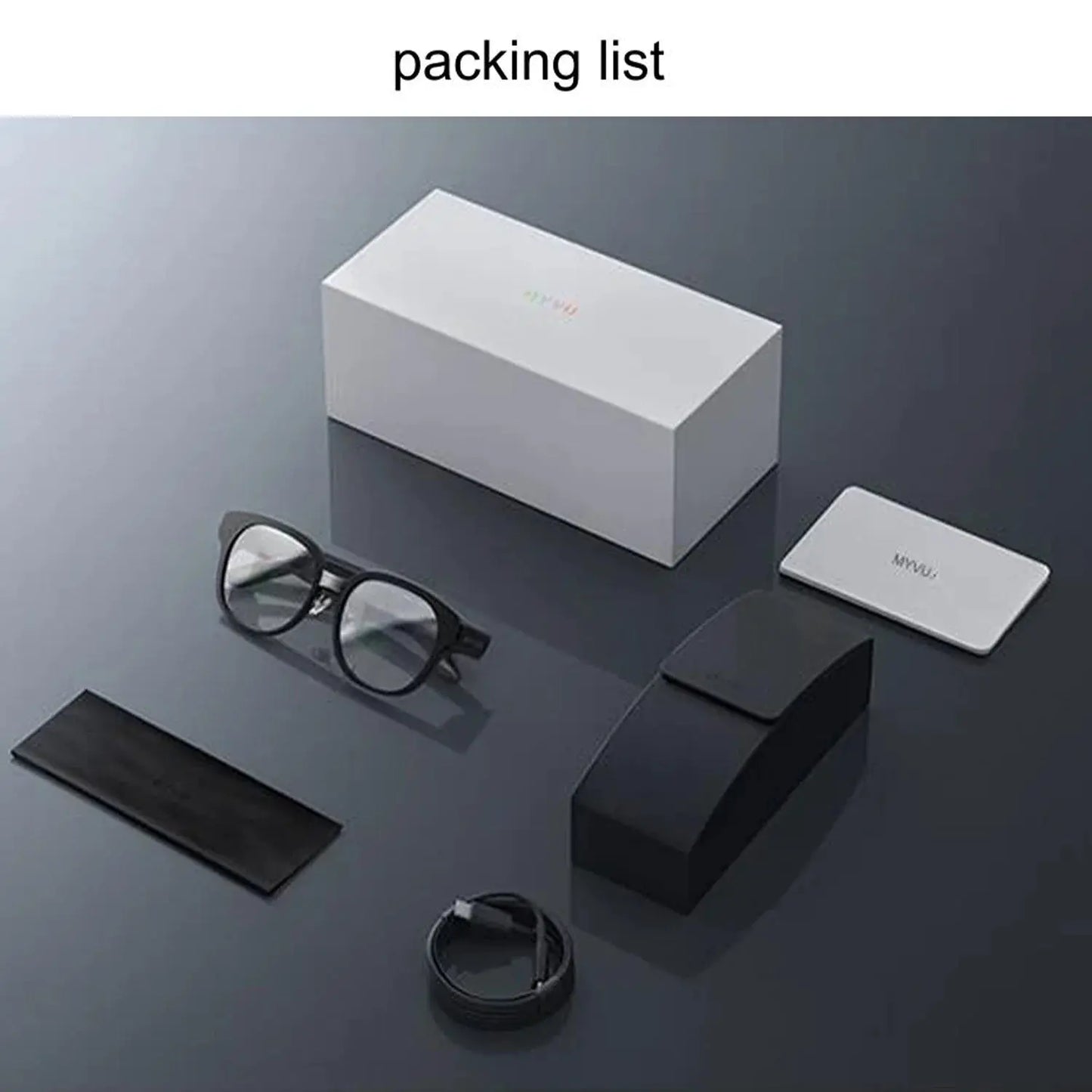 Meizu MYVU AR Smart Glasses 6 Translation AI Assistant Navigation Cycling Support Applewatch For Huawei Xiaomi Android 43g Light by All Mart Bristol Ltd