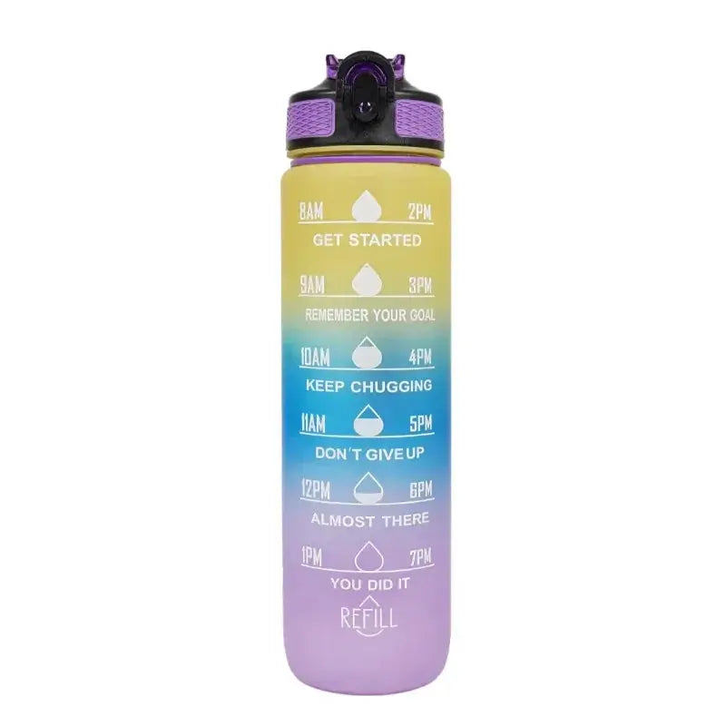 1L Water Bottle Portable Sport Water Bottle Pretty Drink Bottle Leakproof Gym Water Bottle for Outdoor Travel Fitness Cycling by All Mart Bristol Ltd