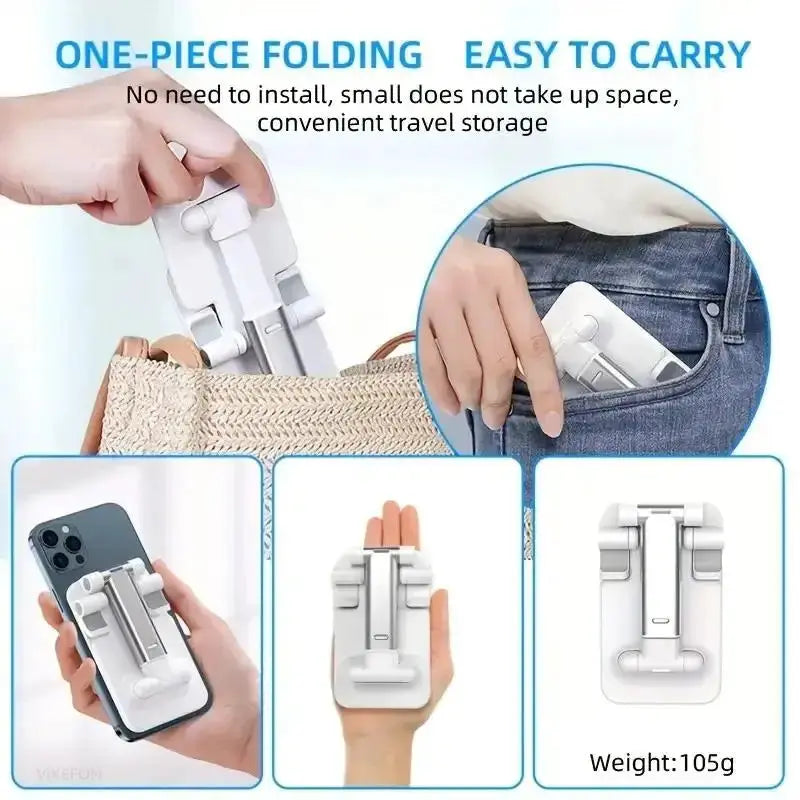 Foldable Desk Mobile Phone Holder Stand For IPhone IPad Xiaomi Adjustable Desktop Tablet Holder Universal Table Cell Phone Stand by All Mart Bristol Ltd