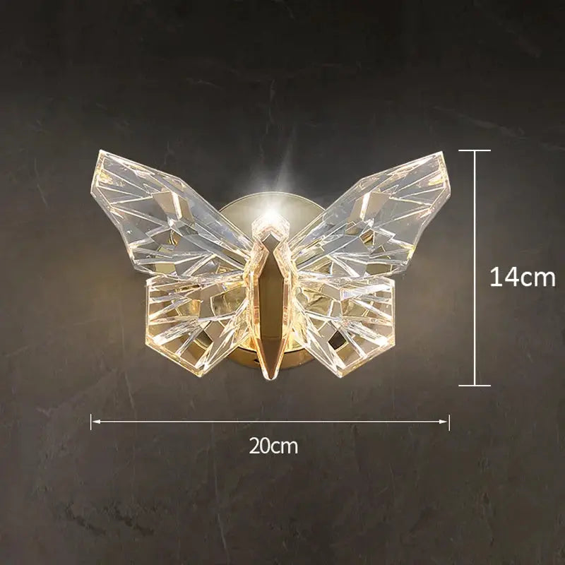 Nordic LED Butterfly Wall Lamp Indoor Lighting Fixture Living Bedside Bedroom Hotel TV Modern Home Decoration Wall Light Sconces by All Mart Bristol Ltd
