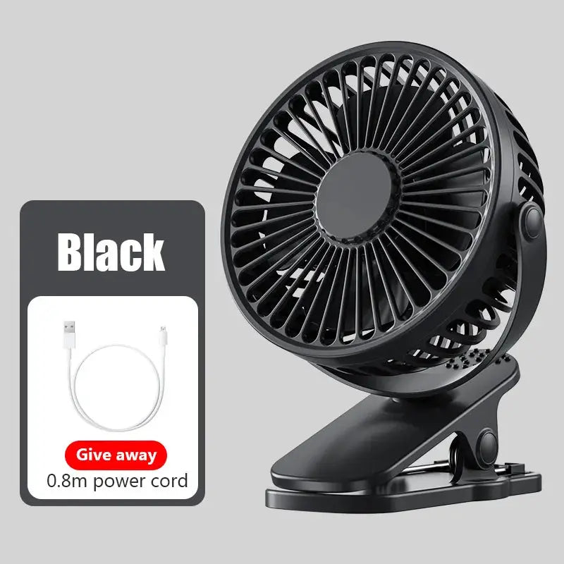 Portable Mini Hand Clip Fan USB Quiet Desktop Electric Fan High Quality Student Dormitory Small Cooling Ventilador fan Air Coole by All Mart Bristol Ltd