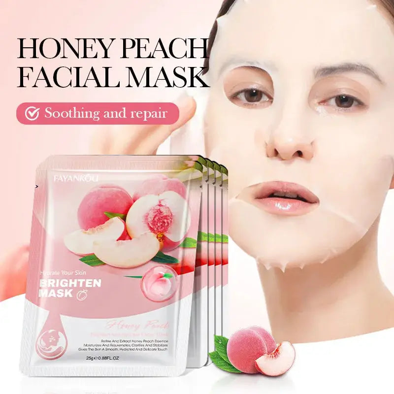 10pcs Fruits Facial Masks For Face Skincare Moisturizing Brightening Hydrating Firming Face Mask Beauty Face Skin Care Products by All Mart Bristol Ltd