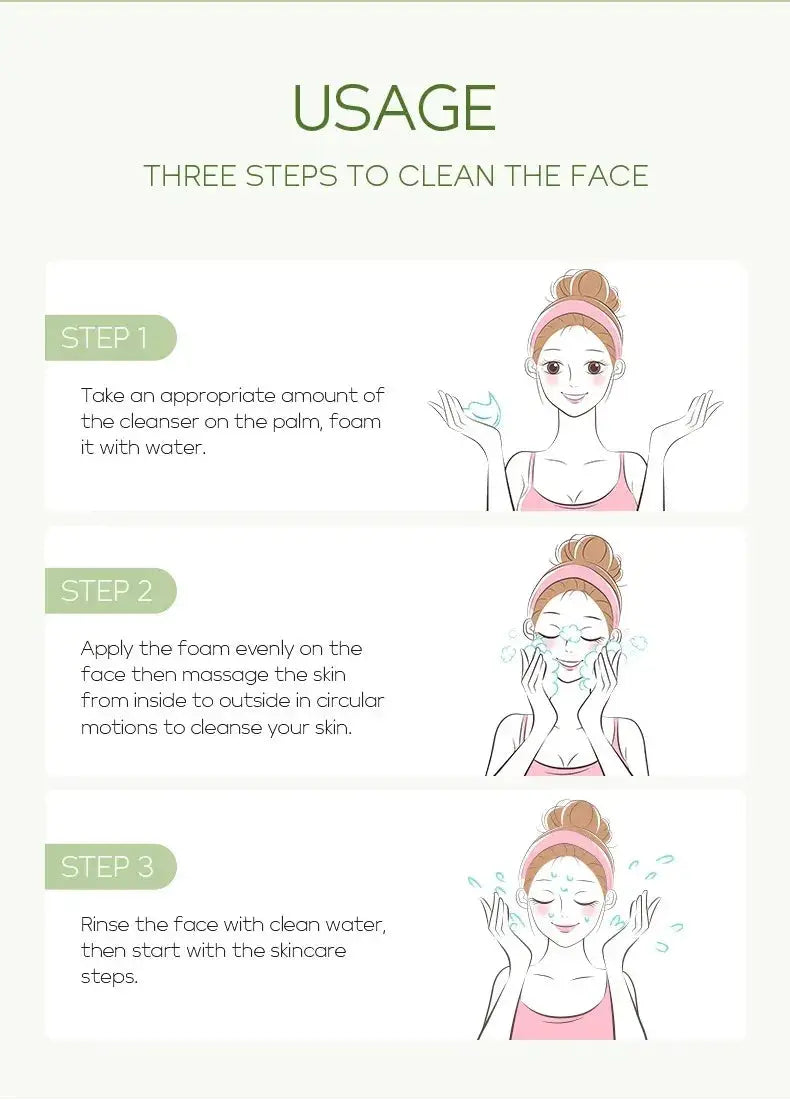 Vitamin C Facial Cleanser Skin Deep Cleansing Moisturizing Blackhead Removal skincare Face Wash Foam Face Cleanser Skin Care by All Mart Bristol Ltd