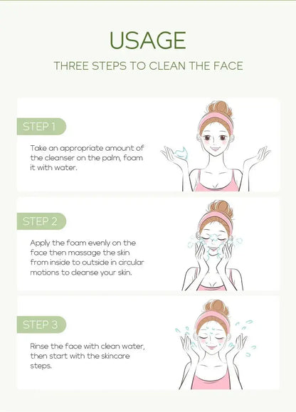 Vitamin C Facial Cleanser Skin Deep Cleansing Moisturizing Blackhead Removal skincare Face Wash Foam Face Cleanser Skin Care by All Mart Bristol Ltd