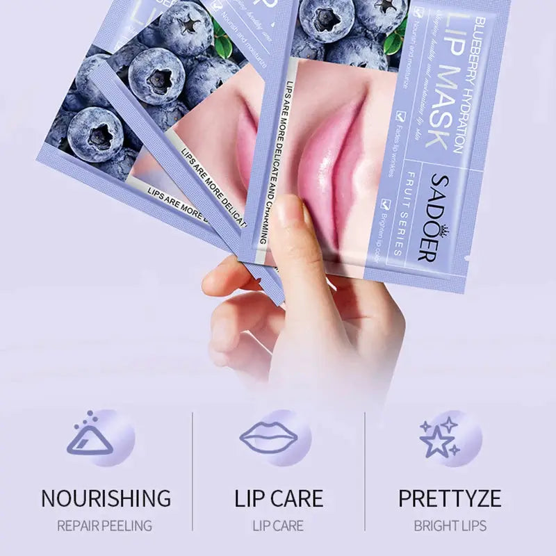 30pcs Fruits Lip Mask Moisturizing Nourishing Collagen Lip Patches Plump Lips Beauty Skincare Lips Pads Lipmask Skin Care by All Mart Bristol Ltd