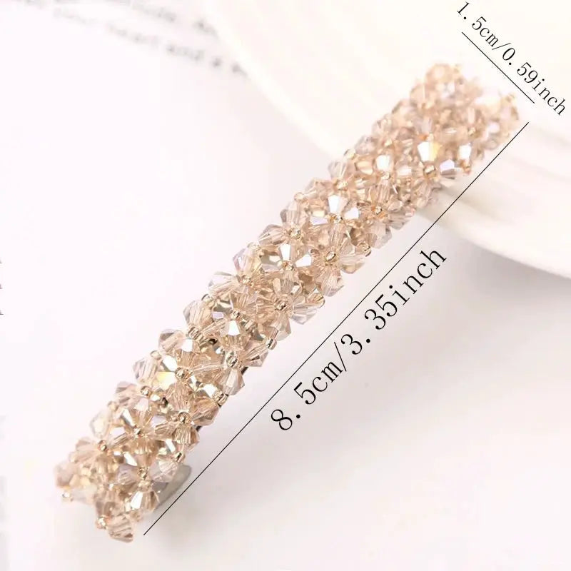 New Korean Elegant Hairpins Hairgrips Crystal Rhinestone Barrettes Hair Clips For Women Girls Hair Accessories by All Mart Bristol Ltd