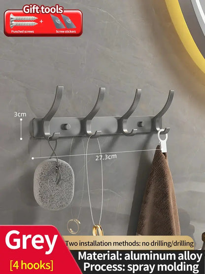 no drill Door Behind Hook Storage Wall Hanging Clothes Hanger Coat Hook Punch-free Hanger Bedroom Organizer Storage Kitchen Acce by All Mart Bristol Ltd