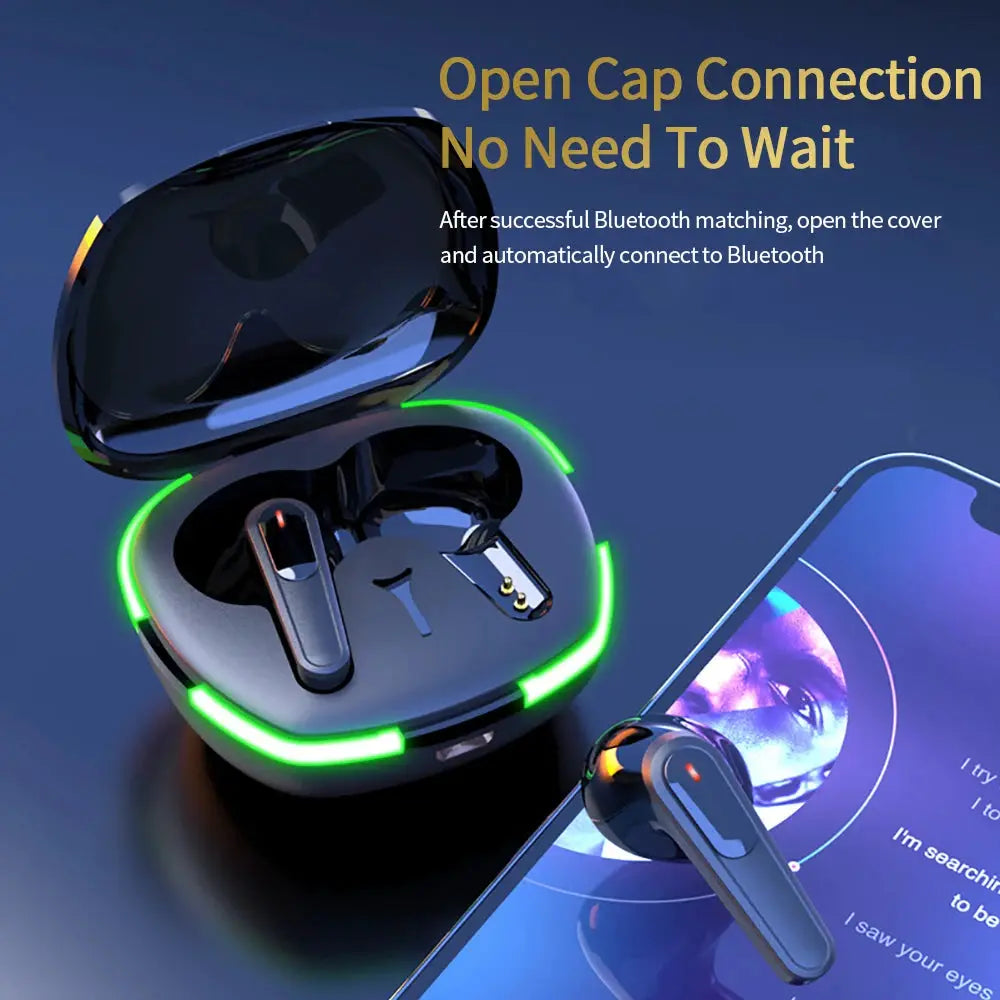 Pro60 Wireless Bluetooth-compatible Headset with Mic Earbuds Noise Cancelling Stereo Earphones Air Pro 60 Wireless Headphones by All Mart Bristol Ltd