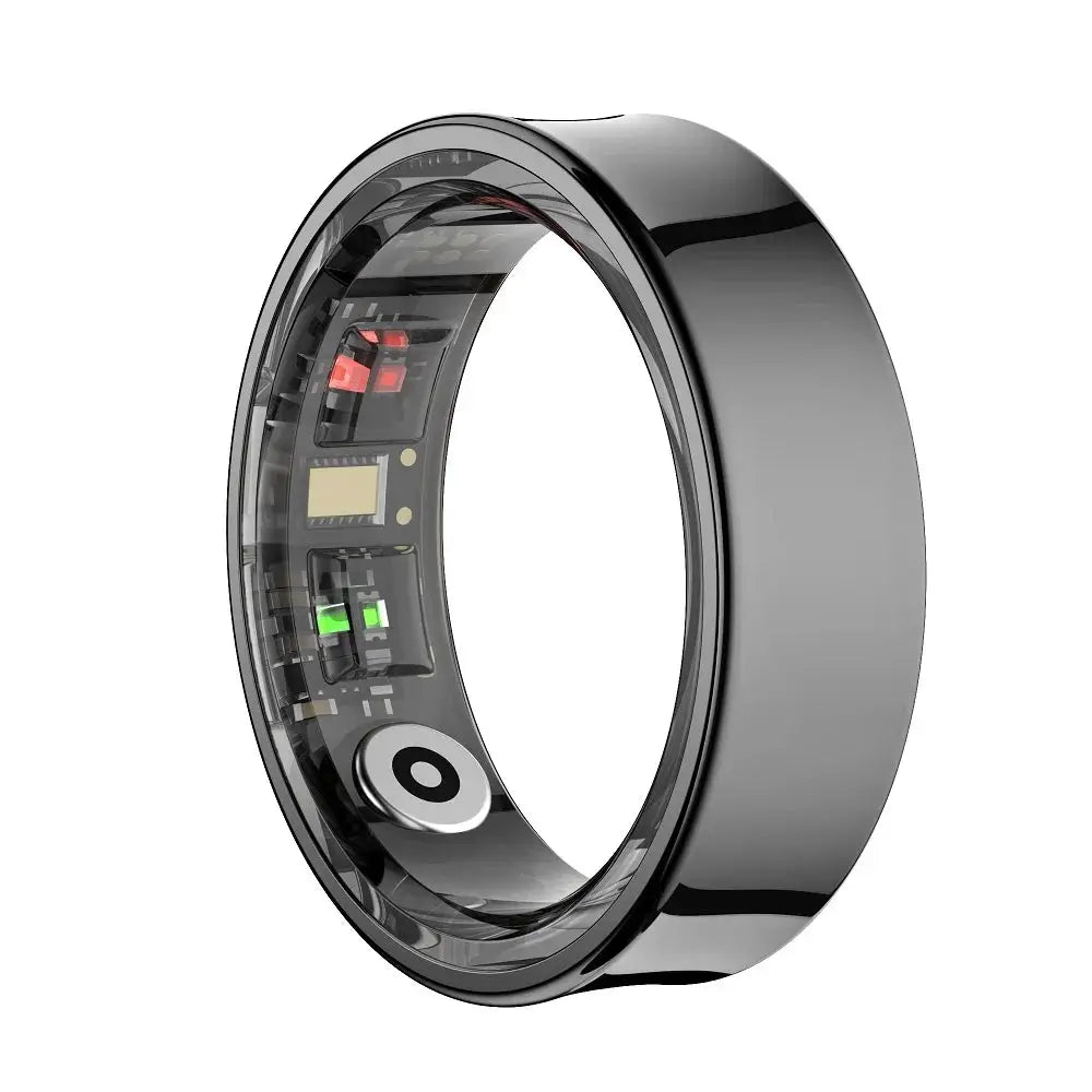 R09 Rings Women's Men Couple Health Monitor Steps Qring APP Smartring Electronics Devices Waterproof Remote Control Android Ios by All Mart Bristol Ltd