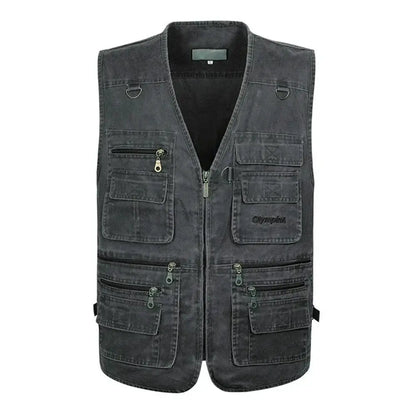8XL 9XL 10XL New Male Casual Summer Big Size Cotton Sleeveless Vest With Many 16 Pockets Men Multi Pocket Photograph Waistcoat by All Mart Bristol Ltd