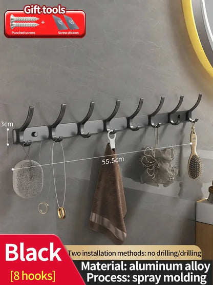 no drill Door Behind Hook Storage Wall Hanging Clothes Hanger Coat Hook Punch-free Hanger Bedroom Organizer Storage Kitchen Acce by All Mart Bristol Ltd