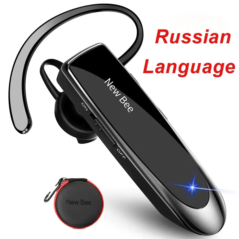 New Bee Bluetooth Wireless Headset Earbuds Earphones With Micro Ear Hook Handsfree for Driving Business Headphones by All Mart Bristol Ltd