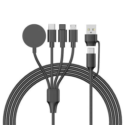 4 in 2 Multi Charging Cable For Iwatch Iphone Charger Usb Type-C Fast Charging Cable High-Quality Airpods iPad Accessories by All Mart Bristol Ltd