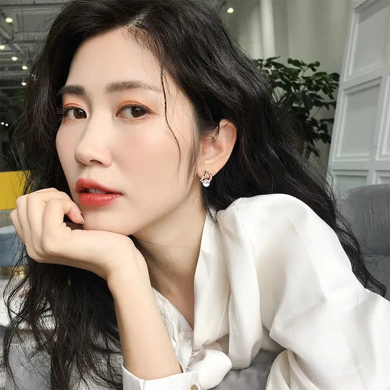 Korean Style Design sense Classic Asymmetric D Letter Gold Colour Earrings Women's Temperament Accessories Party Luxury Jewelry by All Mart Bristol Ltd