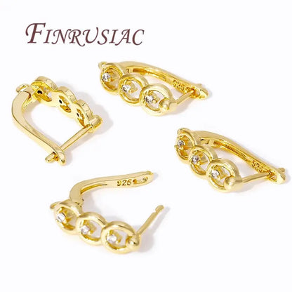 Women's Jewelry 18K Gold Plated Earring Hook Clasp Accessories For Earrings,Earwires Fastener Earring Fixtures Findings For DIY by All Mart Bristol Ltd