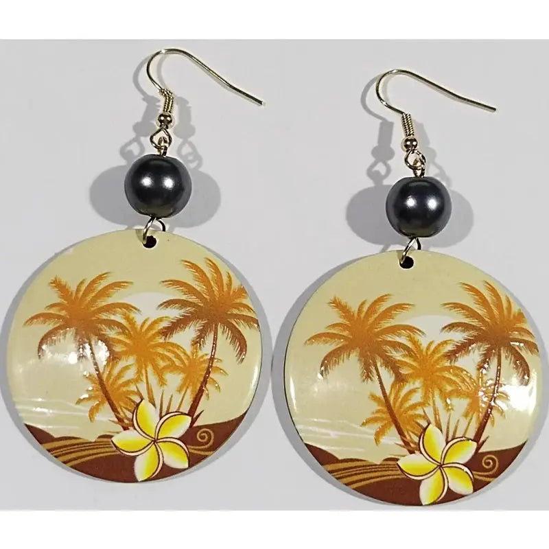 Hawaiian Acrylic Australia Designer Earrings Earring Accessories African Polynesian Jewelry Earring Women's Earrings for Women by All Mart Bristol Ltd