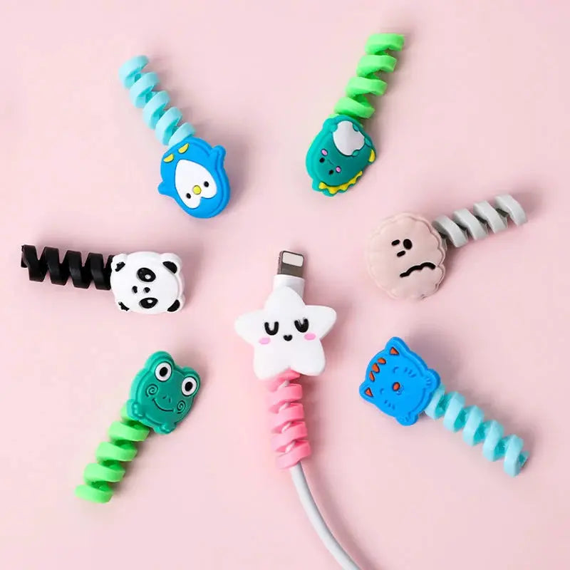 Cute Cable Protector Bites Wire Cable Organizer Winder Saver USB Charging Cable Data Line Earphones Cord Protector Cover by All Mart Bristol Ltd