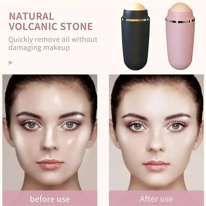 Face Oil Absorbent Volcanic Roller Portable Reusable Oil Control On the Go Instant Results Remove Excess Shine for Oily Skin by All Mart Bristol Ltd