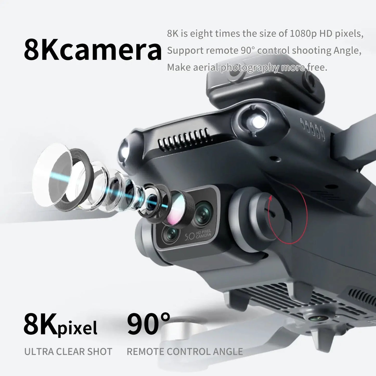 New V28 MAX Drone Professional 8K HD Dual Camera Screen Controlled Brushless Obstacle Avoidance RC Quadcopter Dron Toy 1000M by All Mart Bristol Ltd