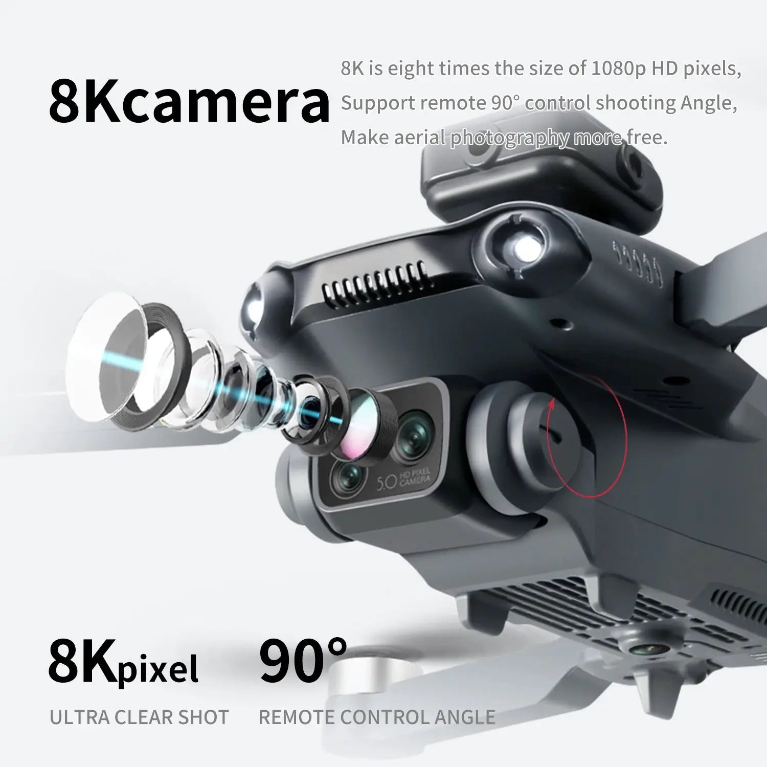 New V28 MAX Drone Professional 8K HD Dual Camera Screen Controlled Brushless Obstacle Avoidance RC Quadcopter Dron Toy 1000M by All Mart Bristol Ltd