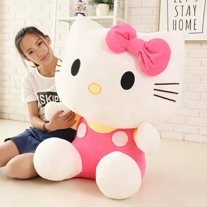 Big Size Sanrio Plush Hello Kitty Plush Room Decor Plushies Kawaii Dolls Hello Kitty Stuffed Animal Toy Ragdoll Home Xmas Gift by All Mart Bristol Ltd