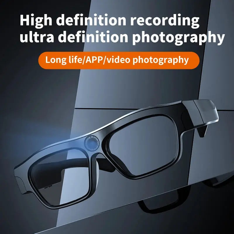 Video glasses with APP application, 4K high-definition wifi glasses recorder, mini sports glasses camera, polarized sunglasses by All Mart Bristol Ltd
