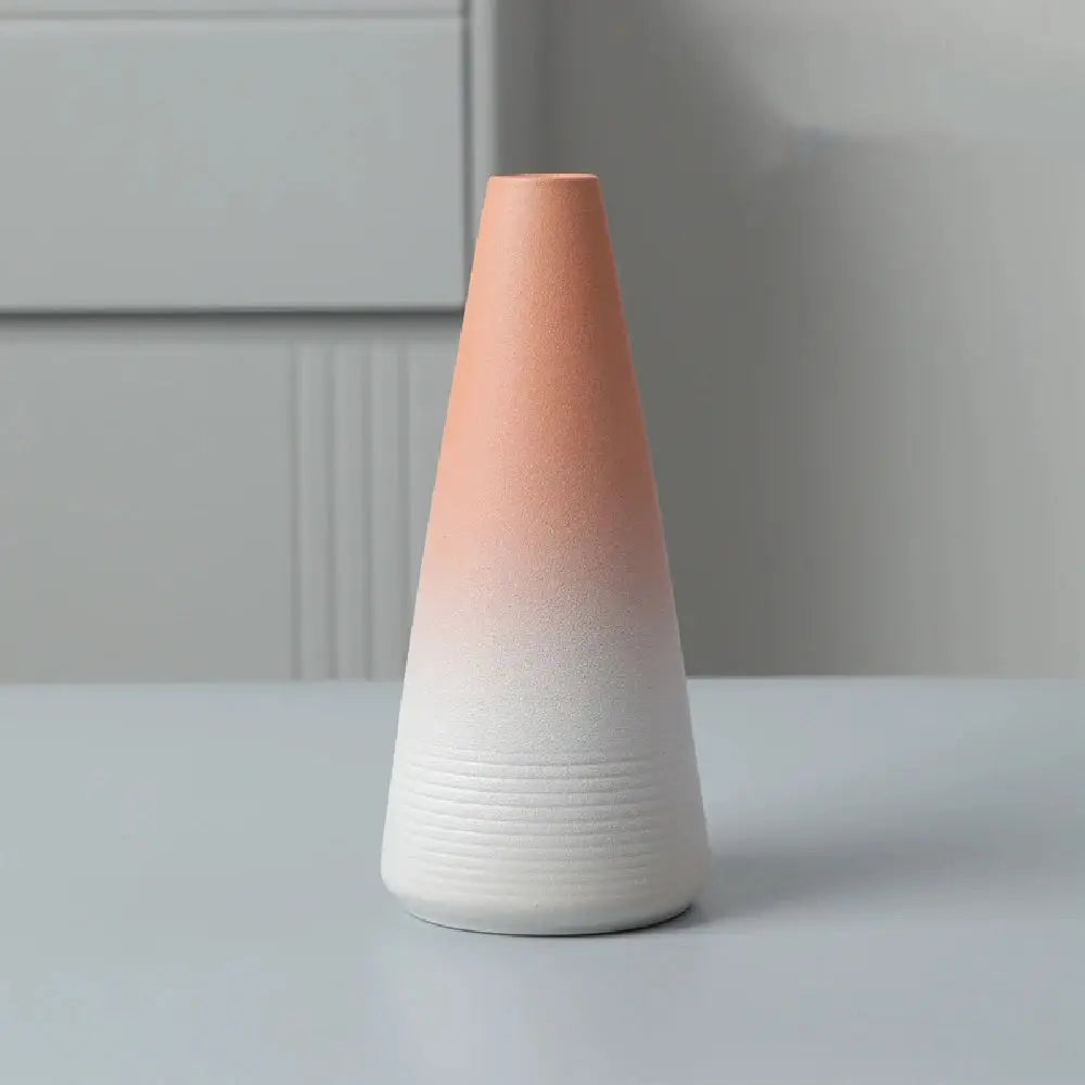 Ceramic Small flower Vase Home Decoration Crafts Tabletop Ornament Simplicity Japanese-style Decoration by All Mart Bristol Ltd