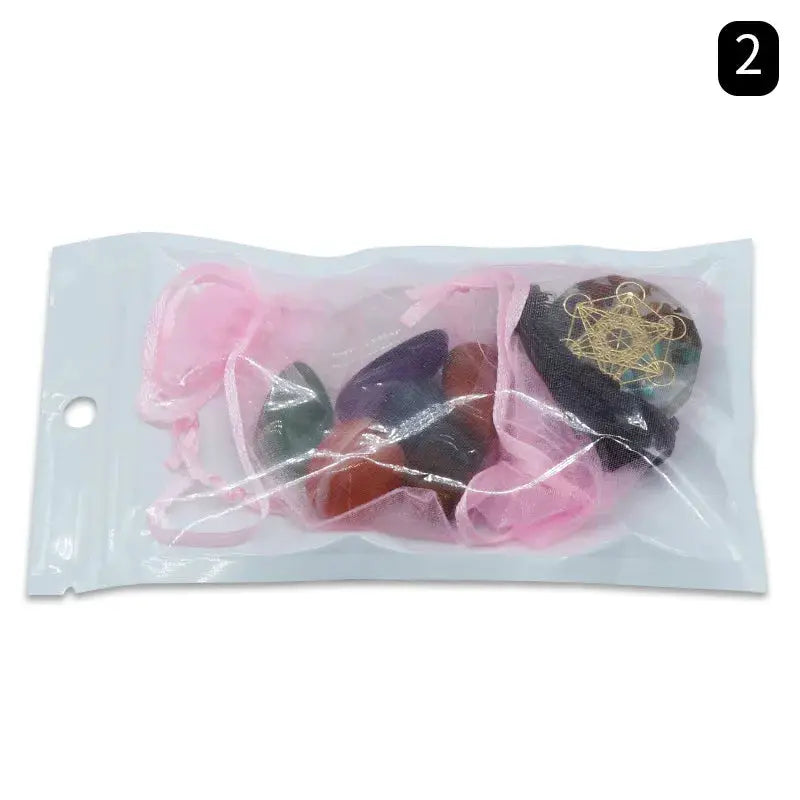 Orgone Pendant Kit 7 Chakra Healing Crystals Stones Metatron Cube Merkaba Orgonite Energy Generator Necklace Spiritual Enhance by All Mart Bristol Ltd