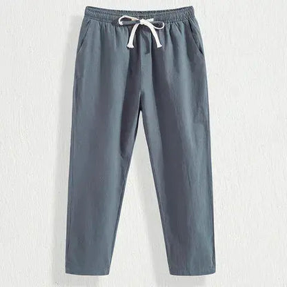 Summer Linen Pants Men Thin Loose Mens Joggers Cotton Linen Cropped Pants Men's Casual Pants Chinese Style Linen Pants by All Mart Bristol Ltd