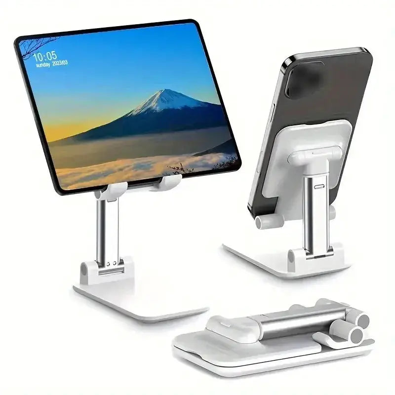 Foldable Desk Mobile Phone Holder Stand For IPhone IPad Xiaomi Adjustable Desktop Tablet Holder Universal Table Cell Phone Stand by All Mart Bristol Ltd