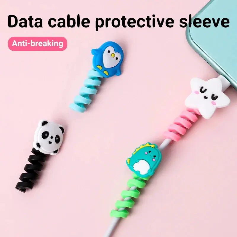 Cute Cable Protector Bites Wire Cable Organizer Winder Saver USB Charging Cable Data Line Earphones Cord Protector Cover by All Mart Bristol Ltd