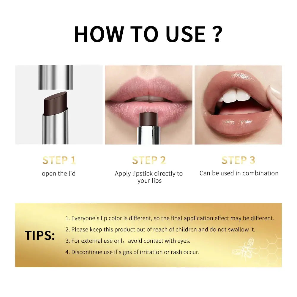 Long Lasting Moisturizing Lipstick Natural Lip Plumper Makeup Lip Plumping Gloss Cosmetics Exfoliating For Lip Care Product by All Mart Bristol Ltd