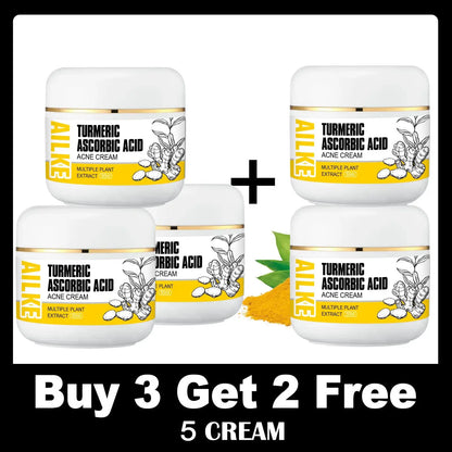 AILKE Organic Turmeric Lightening Skin Care Set, Reduce Acne, Improve Dullness, Hydration, Exfoliate, Clean and Smooths Skin by All Mart Bristol Ltd