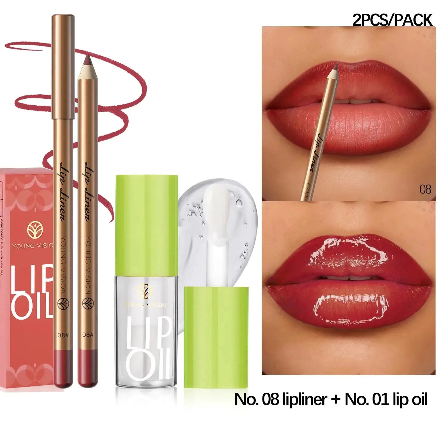 USHAS 12 Color Lip Liner + LIPSTICK Set Easy Coloring Matte Lipstick Long lasting nude red lipstick by All Mart Bristol Ltd