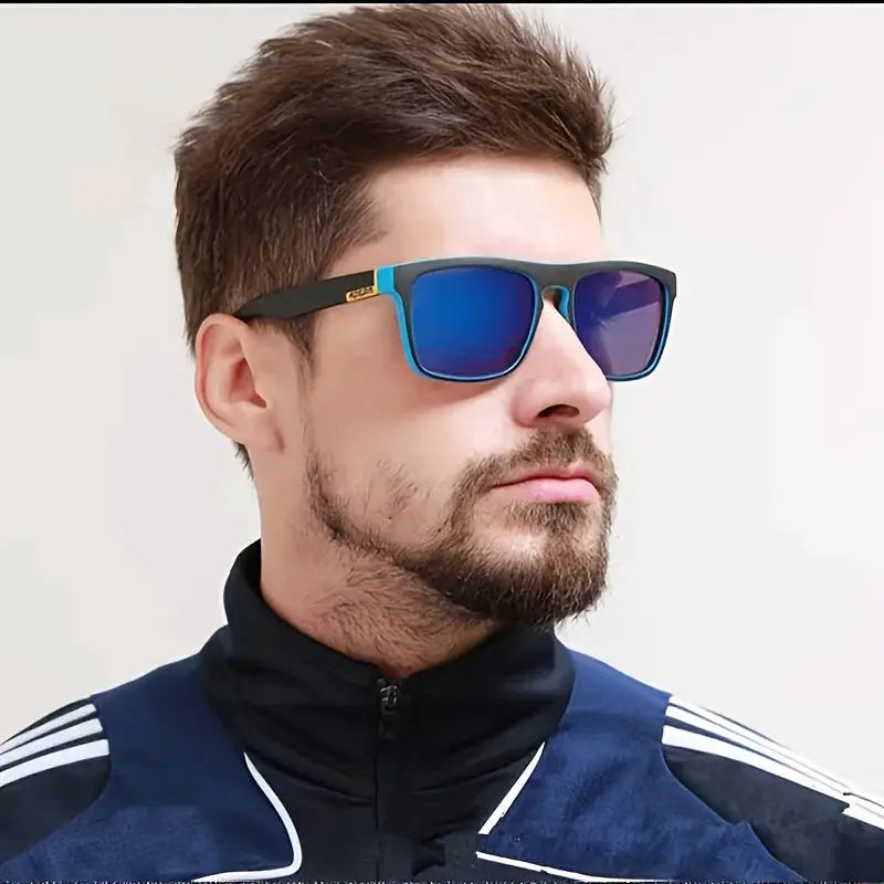2pcs Square Polarized Sunglasses Anti Glare Sun Shades For Summer Party Vacation Travel Driving Fishing by All Mart Bristol Ltd