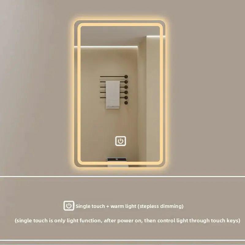 New Smart Mirror Wall Hanging LED High Definition Induction Anti-fog Bathroom Mirror Touch Screen 23.5 * 15.5 Inches Vanity by All Mart Bristol Ltd