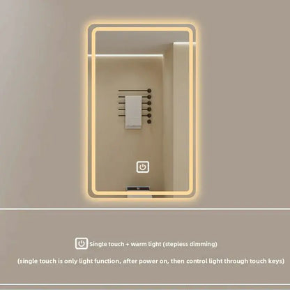 New Smart Mirror Wall Hanging LED High Definition Induction Anti-fog Bathroom Mirror Touch Screen 23.5 * 15.5 Inches Vanity by All Mart Bristol Ltd