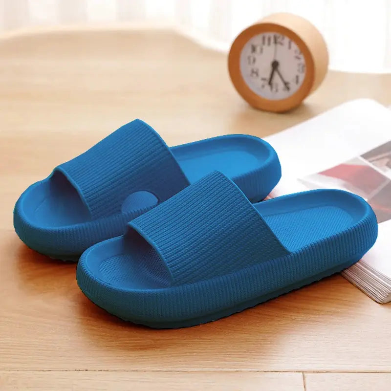Women Thick Platform Cloud Slippers Indoor Home Eva Soft Sole Pillow Slides Sandals Woman 2025 Summer Non Slip Beach Flip Flops by All Mart Bristol Ltd
