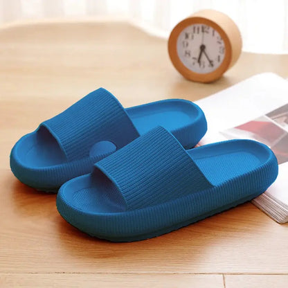 Women Thick Platform Cloud Slippers Indoor Home Eva Soft Sole Pillow Slides Sandals Woman 2025 Summer Non Slip Beach Flip Flops by All Mart Bristol Ltd