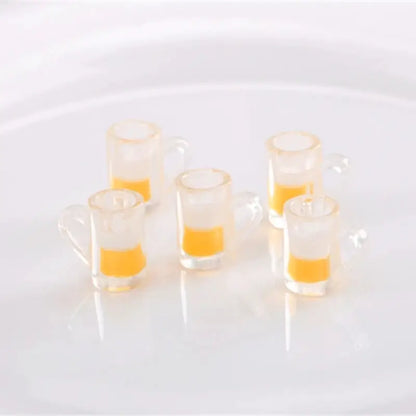 10 Pieces Simulation Beer Cups Dollhouse Mini Beer Mugs Glasses Resin Miniatures Cups Models Photo Props B03E by All Mart Bristol Ltd
